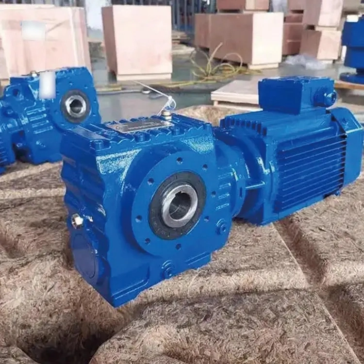 OEM Custom S Series S37 Helical Worm High Speed Gearbox Gear Motor Reducer for Mixer Machine