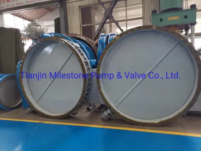 DN2000 excéntrico viaje Industrial La válvula de mariposa para controlar el agua del mar y el mundo