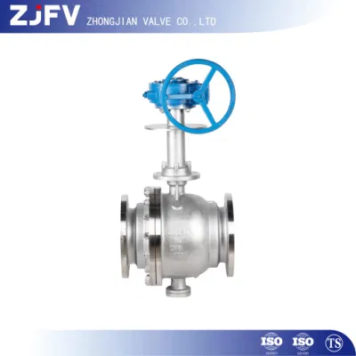  Alta calidad de GB/API 6D de baja temperatura industrial CF8 2 PC de muñón de brida Válvula de bola