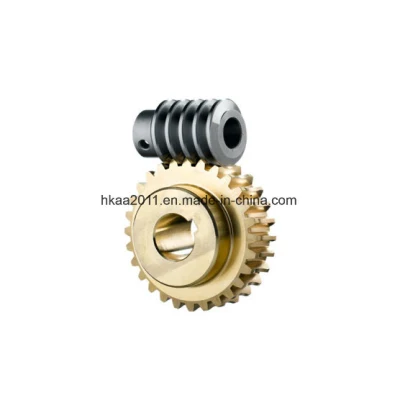  TS16949 Juego de engranajes de tornillo sinfín de diseño personalizado estándar, rueda de tornillo sinfín y eje de engranaje de tornillo sinfín
