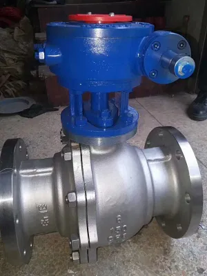  Acero al carbono Acero inoxidable con reborde calibre completo y diámetro reducido Válvula de bola de muñón flotante