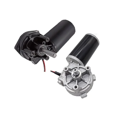  Venta en caliente 76mm Motor Industrial engranaje de tornillo sin fin Motor D76 180W Getriebemotor 12V