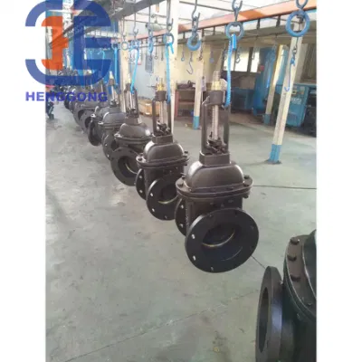 API/ANSI/DIN/BS rueda manual de pie de elevación WCB 304 Ggg40 Matel Válvula de compuerta de hierro fundido con reborde de asiento de latón