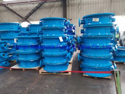 DN2000 excéntrico viaje Industrial La válvula de mariposa para controlar el agua del mar y el mundo