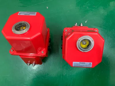  Actuador eléctrico giratorio de cuarto de vuelta de 90 grados de la serie HUM Manual Anular