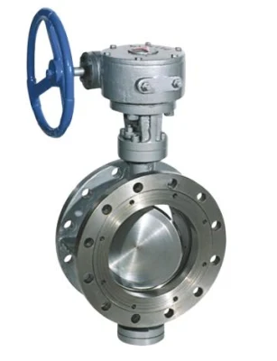  Customise Triple Eccentric Worm Gear Driven High Quality Butterfly Valve