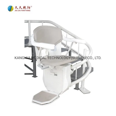  Retractable automática inteligente operador fácil curvo para Discapacitados DC Motor eléctrico de elevación de la escalera interior