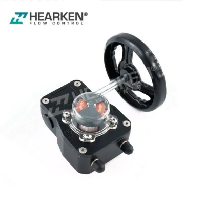  Desembrague Caja de engranajes de tornillo sinfín de rueda manual operador serie Hgb negro