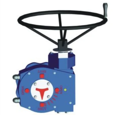  Engranaje Manual Acero inoxidable agua Acero al carbono PN10 PN16 Alto Caja de engranajes de válvula de mariposa de tipo lengüeta revestida de rendimiento
