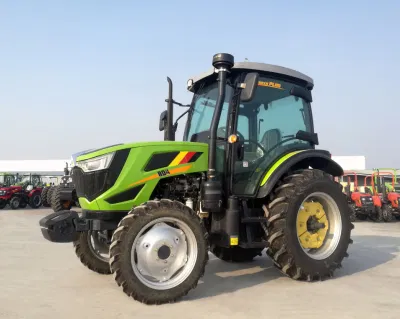 Ruedas agrícolas 80HP HP de 90 de 100 CV de la agricultura de la rueda de la granja Tractorchina alimentación de la Fábrica de Venta caliente en Turkmenistán