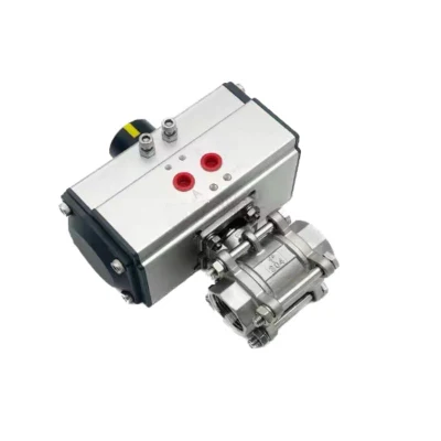  304 316 Aire actuador neumático acciona higiénico Ss tres piezas 3PC palanca manual de ajuste rápido se sujeta la abrazadera de soldado la válvula de bola