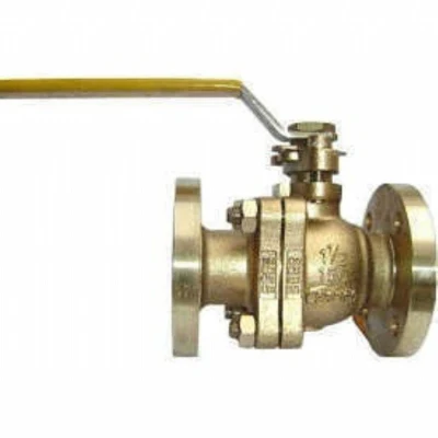 ASTM A216/válvula de bola flotante de brida de engranaje de tornillo sinfín de latón