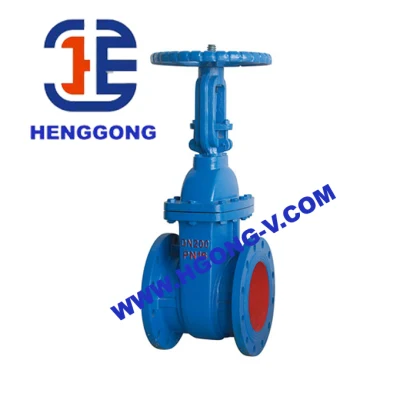 API/ANSI/DIN/BS rueda manual de pie de elevación WCB 304 Ggg40 Matel Válvula de compuerta de hierro fundido con reborde de asiento de latón