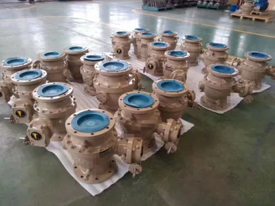  Válvula de bola de brida accionada por turbina
