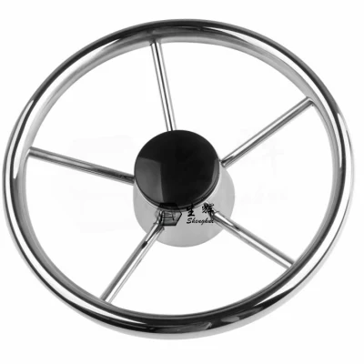  316 Acero inoxidable hardware marino 13-1/2&prime;&prime; Dirección de accesorios de barcos de fundición Rueda