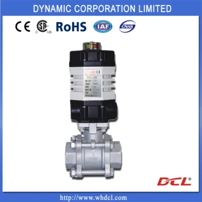  Dcl-02 Mini Actuador Eléctrico para Agua, Líquido o Tubería de Gas, Válvula de Bola de Latón de Control de Cuarto de Vuelta o Multivuelta, Válvula de Bola de 3 Vías, Válvula de Mariposa, CSA/UL/Ce.