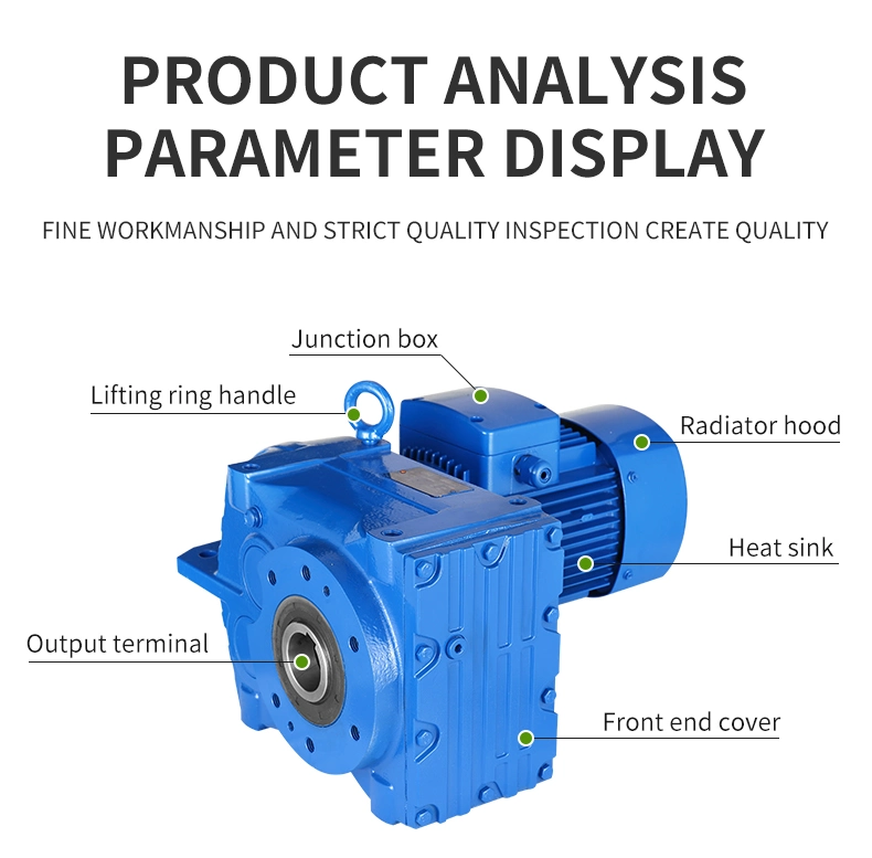 Gphq F Series Parallel-Shaft Helical Gear Geared Motor Reducer for Load Elevators