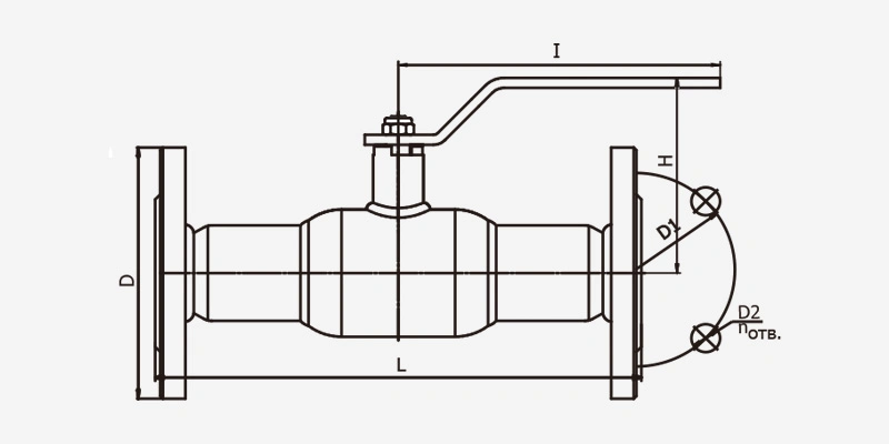 Fully Welded Flange Ball Valve Turbine Driven Heating Ball Valve