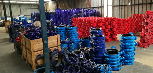 200mm Double Flange Worm Gear Driven Butterfly Valve