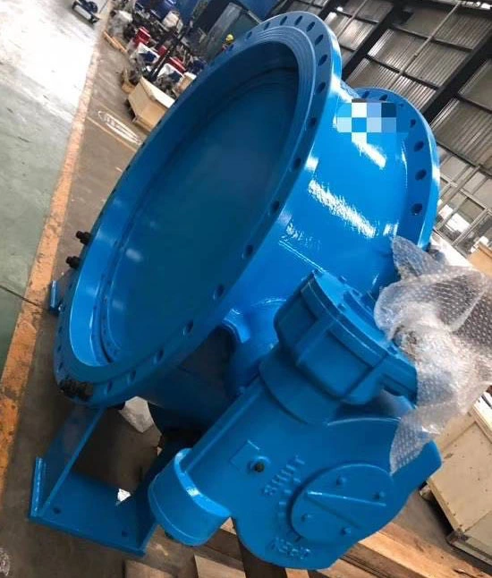 200mm Double Flange Worm Gear Driven Butterfly Valve