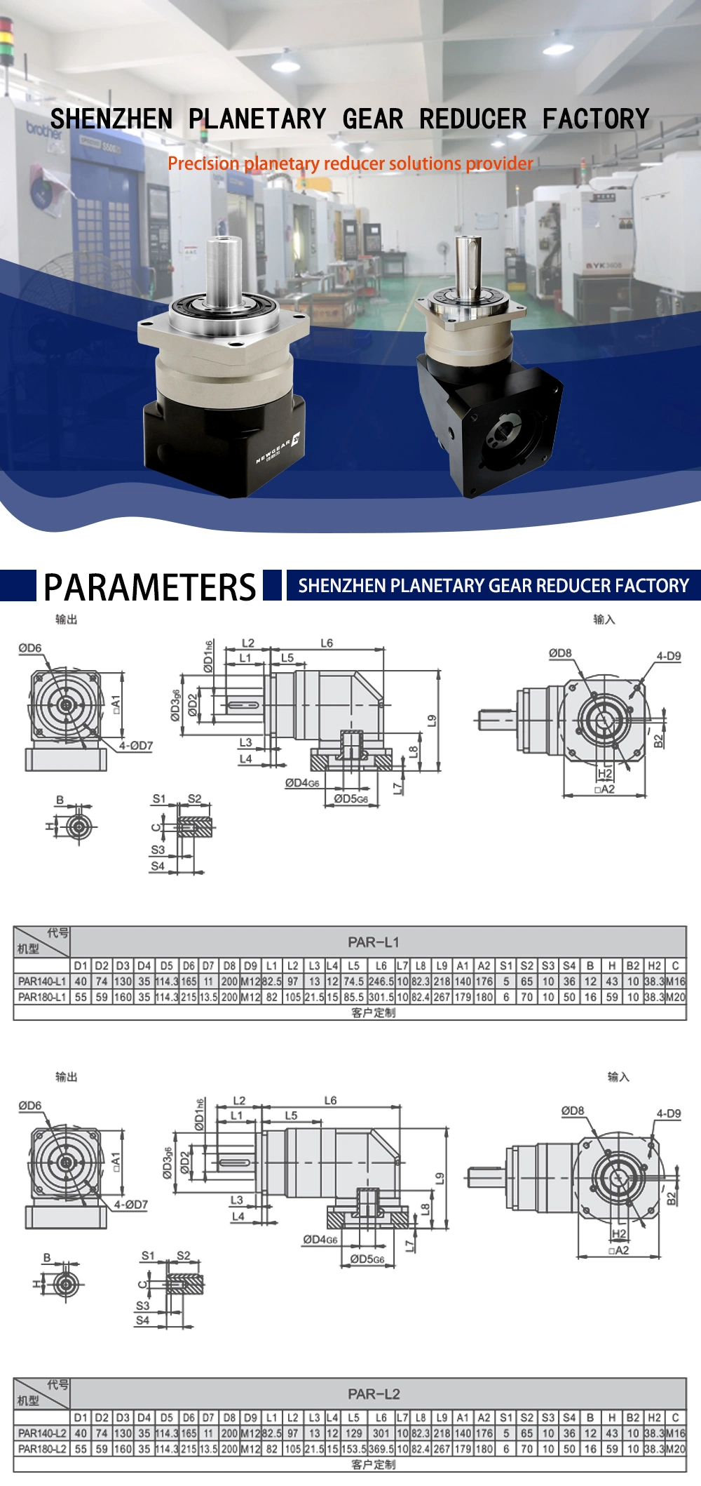 Best Price Ratio 20: 1 Helical Transmission High Torque Planetary Reduction Gearbox