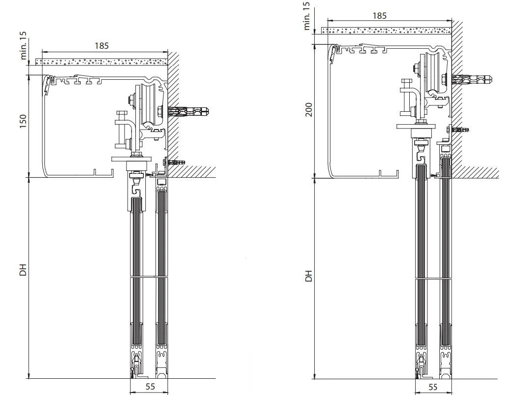 Geze Powerdrive Pl Automatic Sliding Door Operator for Heavy Door