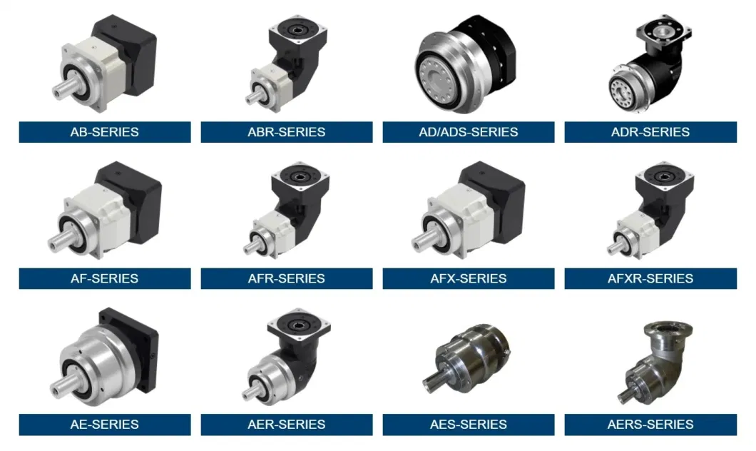 Ab Series Aluminium Helical Bevel Planetary Gearboxes High Torque Planetary Gearbox for Servo Motor