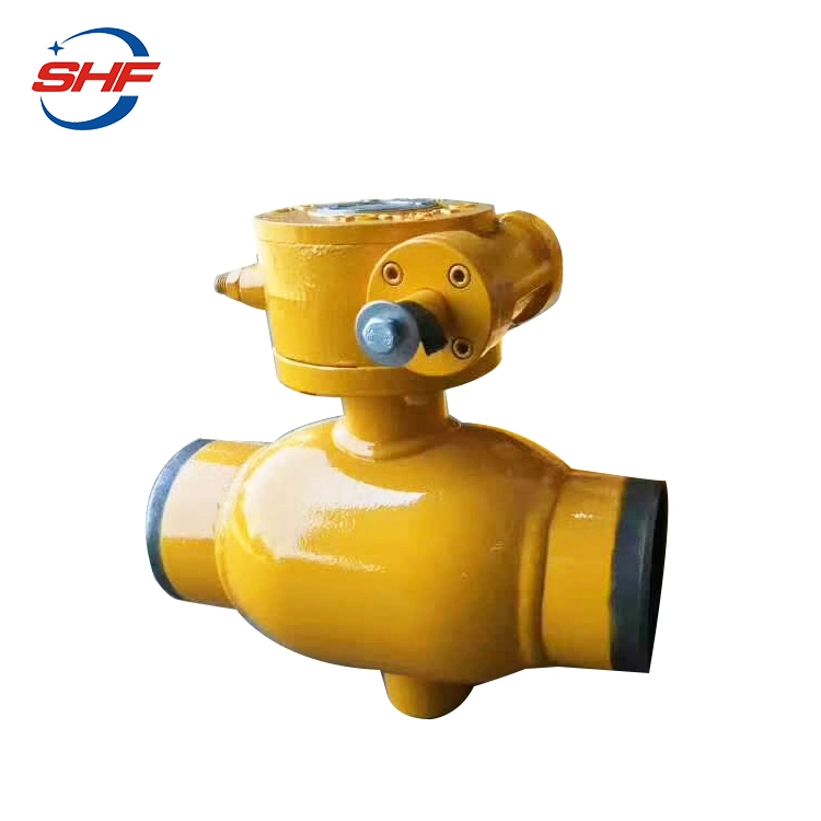 China Supplier Factory Direct Gear Box Fully Welded 20# Steel Ball Valve