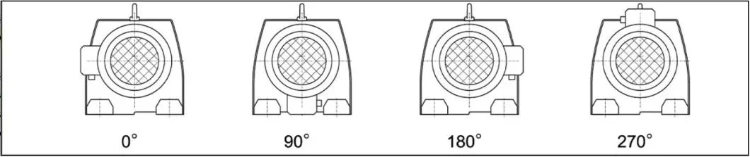 R Helical Bevel Gearbox R17-R157 Gear Speed Reducer Hard Tooth Surface Reducer Transmission