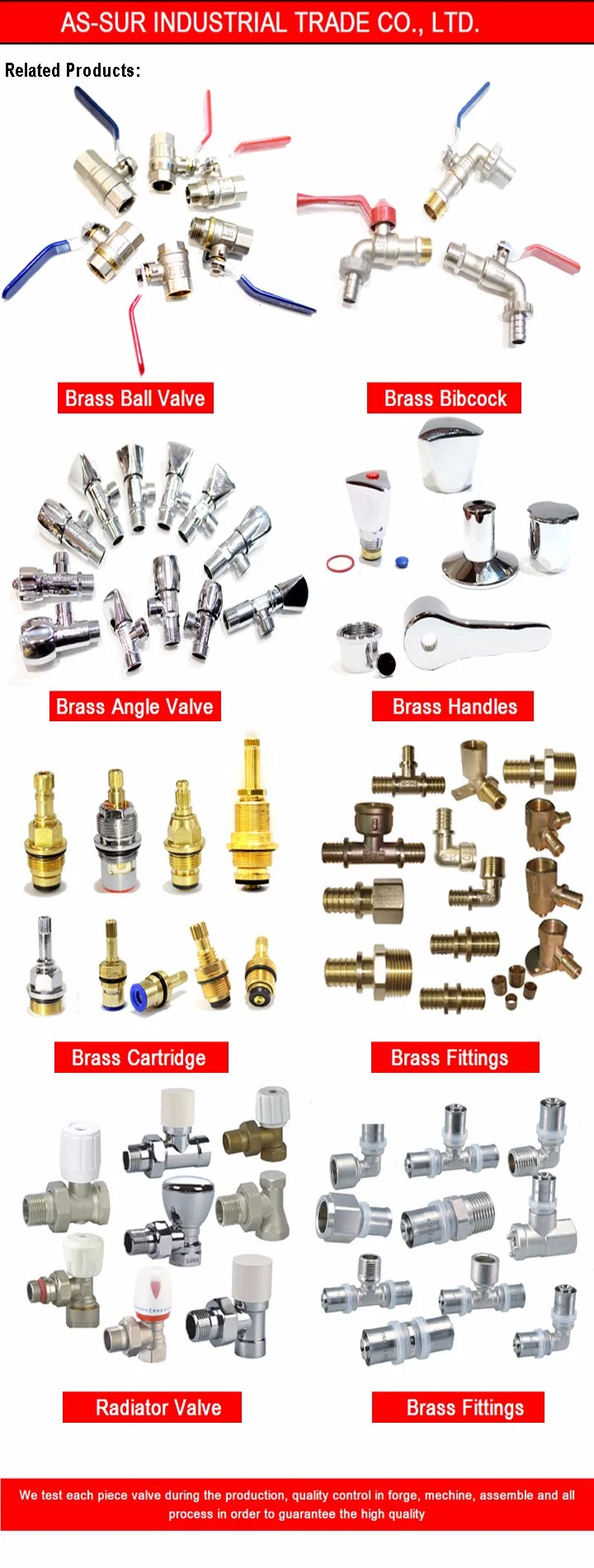 Various Models of Forged Brass Ball Valves