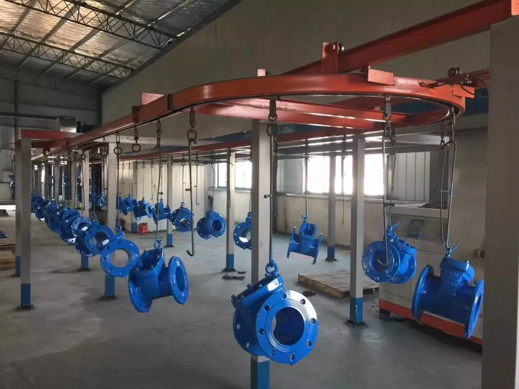 Ductile Cast Iron Flanged Concentric Butterfly Valve with Hand Lever Gear Box