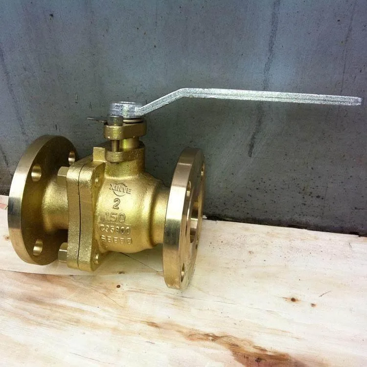 ASTM A216/Brass Worm Gear Flange Floating Ball Valve