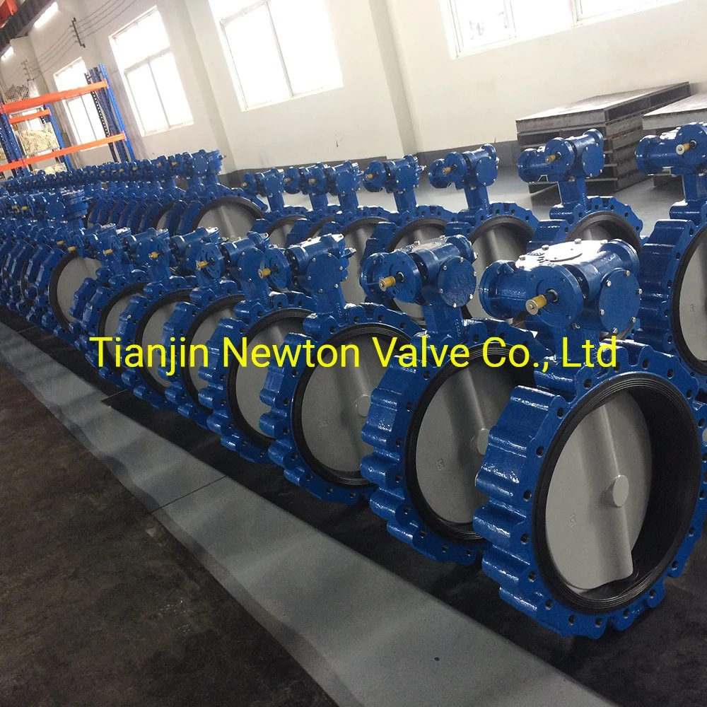 Actuated Motorized Cast Iron Ductile Iron Electric Lt Lug Type Butterfly Valve Pn10/Pn16