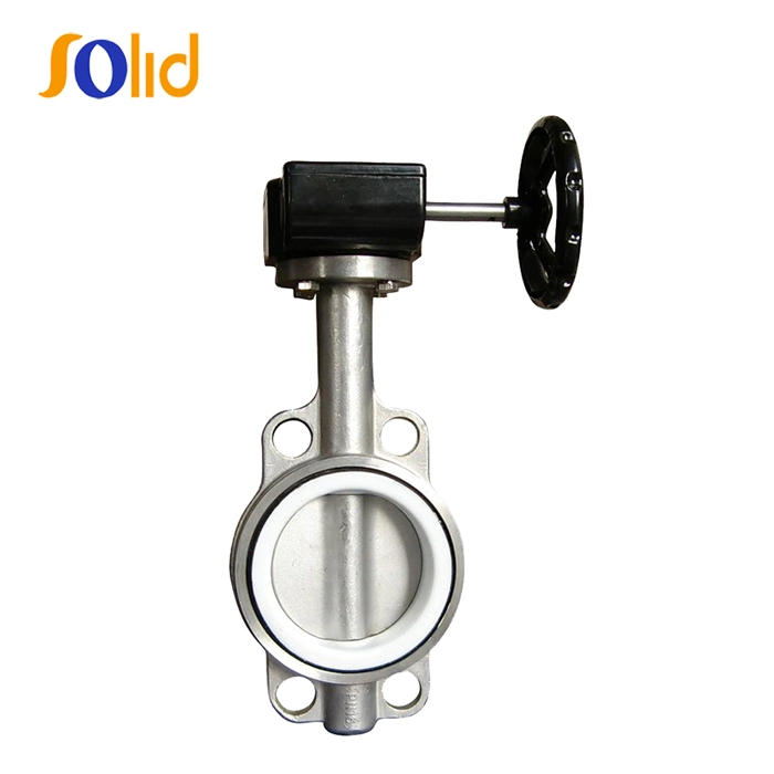 Carbon Steel Lug PTFE Gearbox B16.5 ASME 150 Butterfly Valve