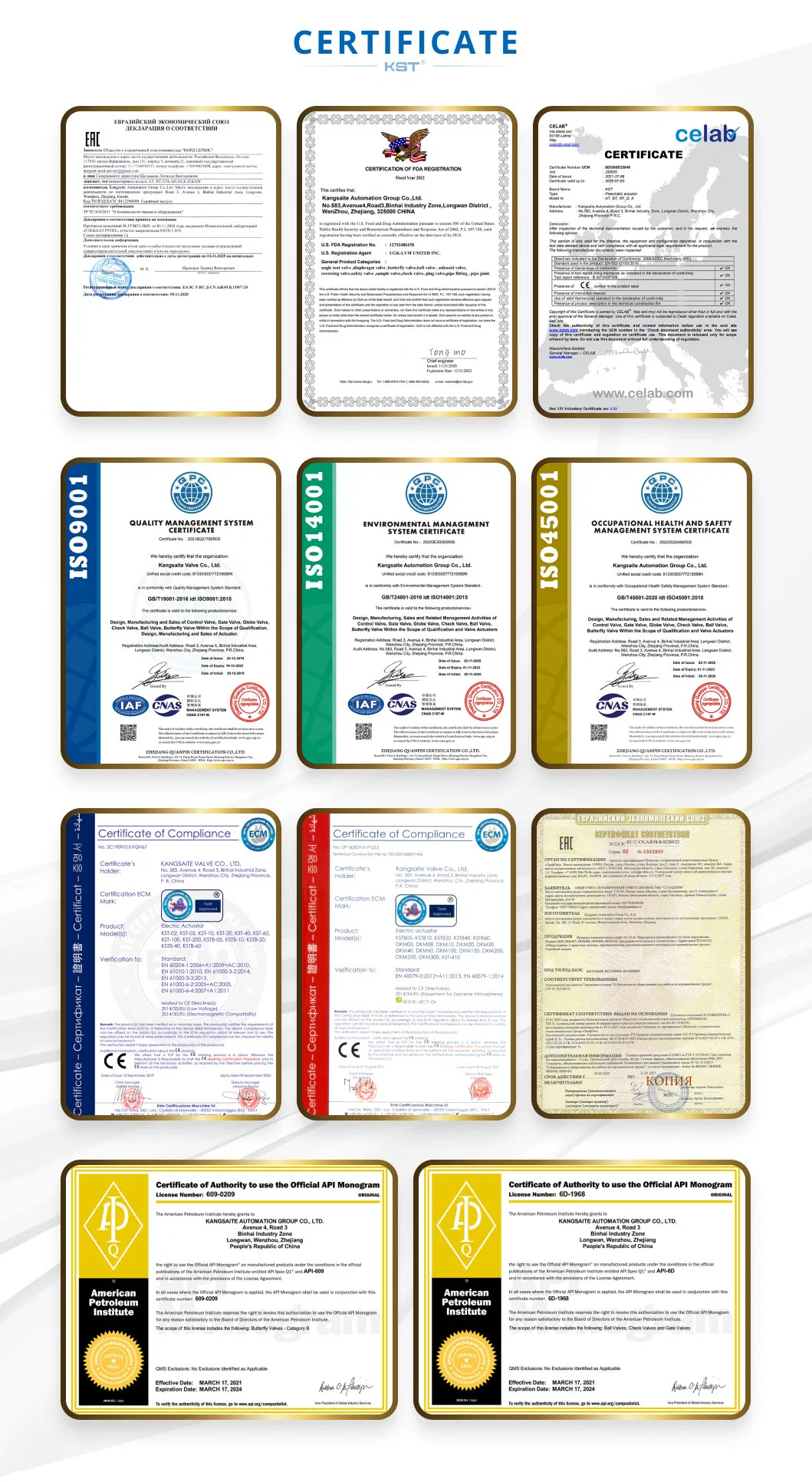 Switch Box Solenoid Valve Trip Valve Pilot Valve CE/ISO9001/IP67scotch Yoke Rack &amp; Pinion/Double Acting/Single Acting Spring Return Pneumatic Actuators