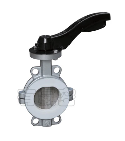Wcb Lined PTFE Butterfly Valve Manual Operator