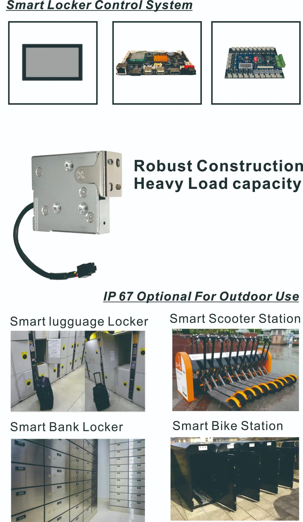 6V/12V/24VDC Heavy Duty Electric Cabinet Lock with Reporting and Manual Override