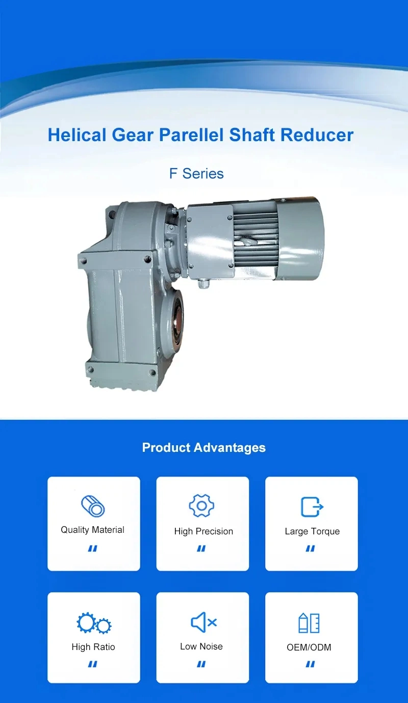 F127 Parallel Shaft Helical Gear Speed Reducer