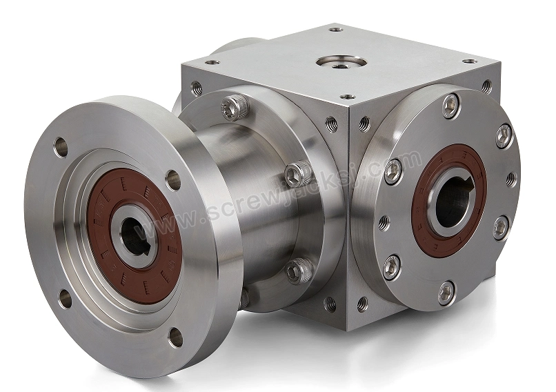 Low Backlash Spiral Bevel Gearbox with Cast Iron, Stainless Steel, and Aluminum Version
