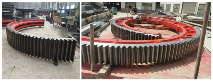 OEM Large Diameter Steel Engranaje Conico Helicoidal Double Helical Gear