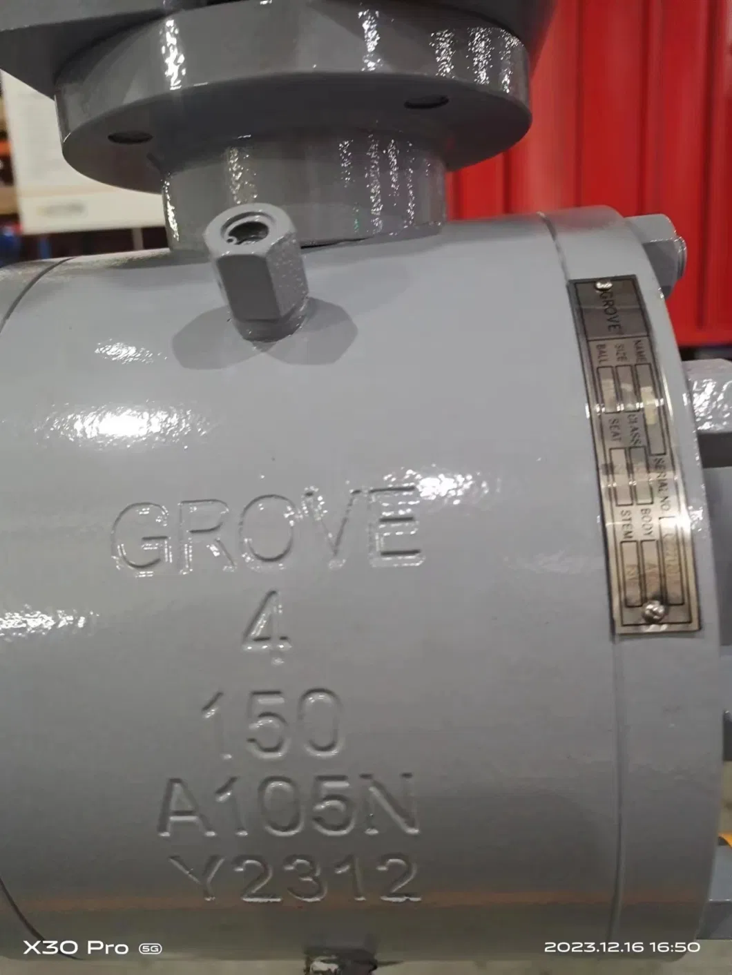 A105n API Gearbox Forging Flange Carbon Steel Ball Valve