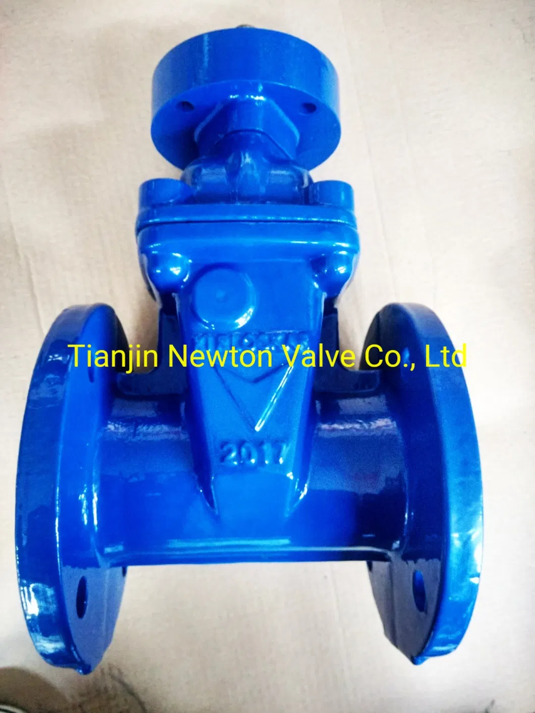Resilient Seat Gate Valve DIN3352 F4 F5 with by Pass Valve Gearbox with Top Flange ISO 5210 ISO 5211 Mounting Pad with Electric Actuator Chain Handwheel Gearbox