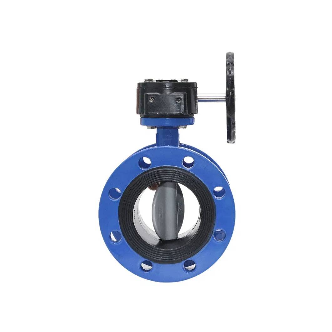 D341 Flange Resilient Seat Butterfly Valve with Gear Box