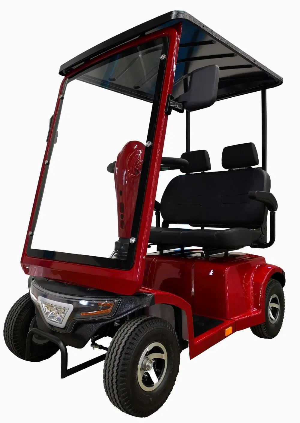 Four Wheel Mobility Scooter with Detachable Canopy Windscreen for Rainy Day