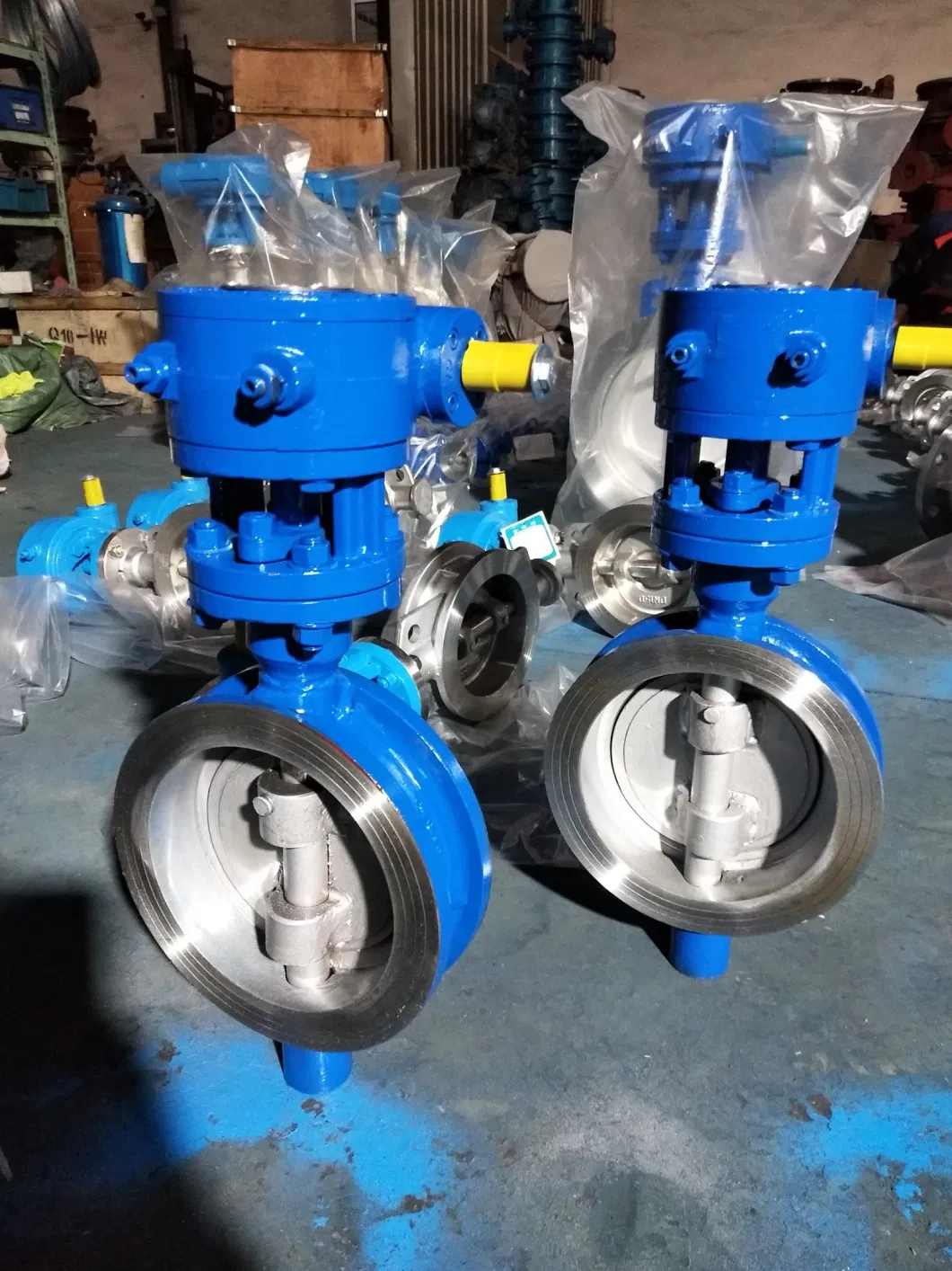 Hot Selling Triple Eccentric Worm Gear Driven Wafer Butterfly Valve D373h-16c DN65 A216 Metal Hard Sealed Wafer Style Butterfly Valve