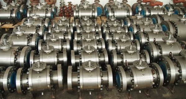 API 6D Forged Carbon Steel / Stainless Steel High Pressure 900lb/1500lb/2500lb Chain Wheel Operated /Gear Operated Floating / Trunnion Ball Valve (Q347F)