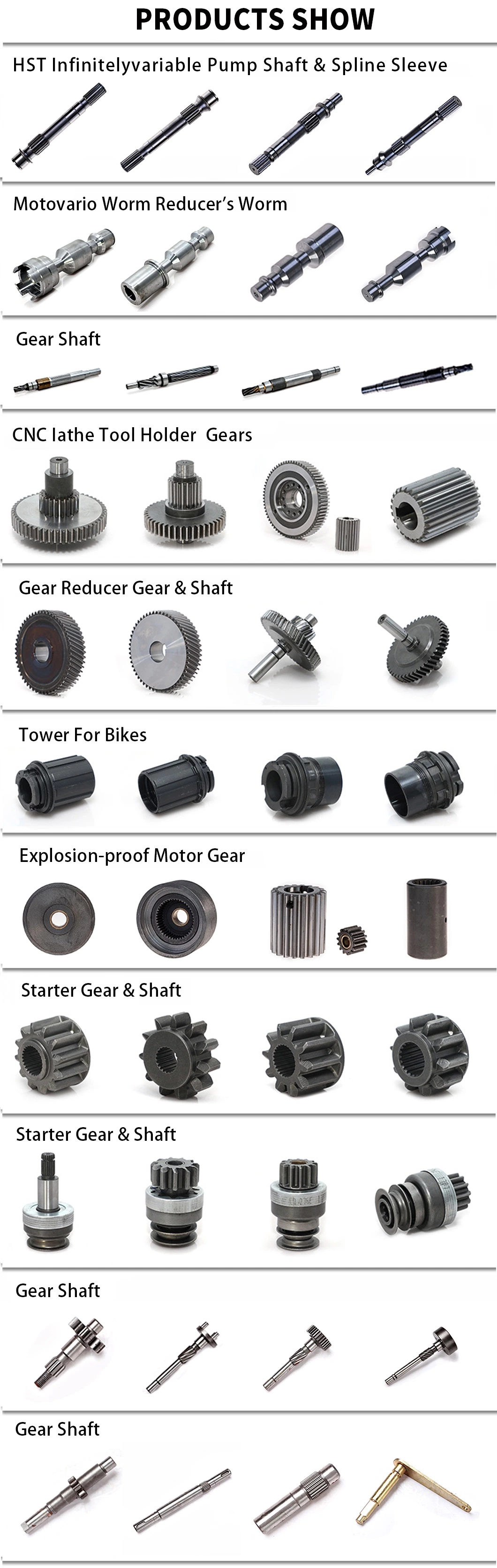 Custom CNC Machined Steel Worm Gear Shaft