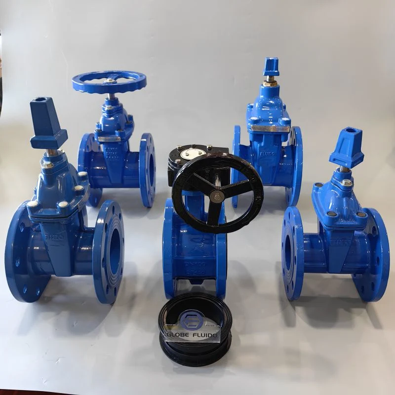 Butterfly Valve Wafer Type Ductile Iron Worm Gearbox EPDM Seat Cast Iron Di Ci Pn10 Pn16