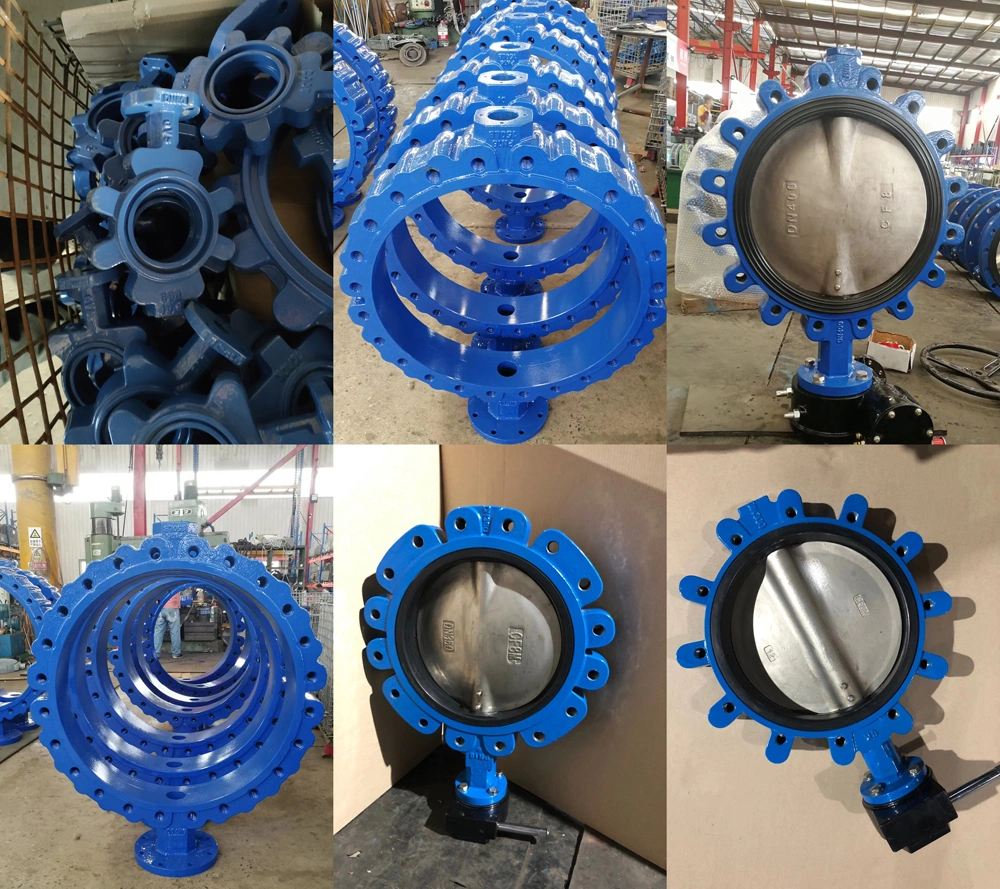 Actuated Motorized Cast Iron Ductile Iron Electric Lt Lug Type Butterfly Valve Pn10/Pn16