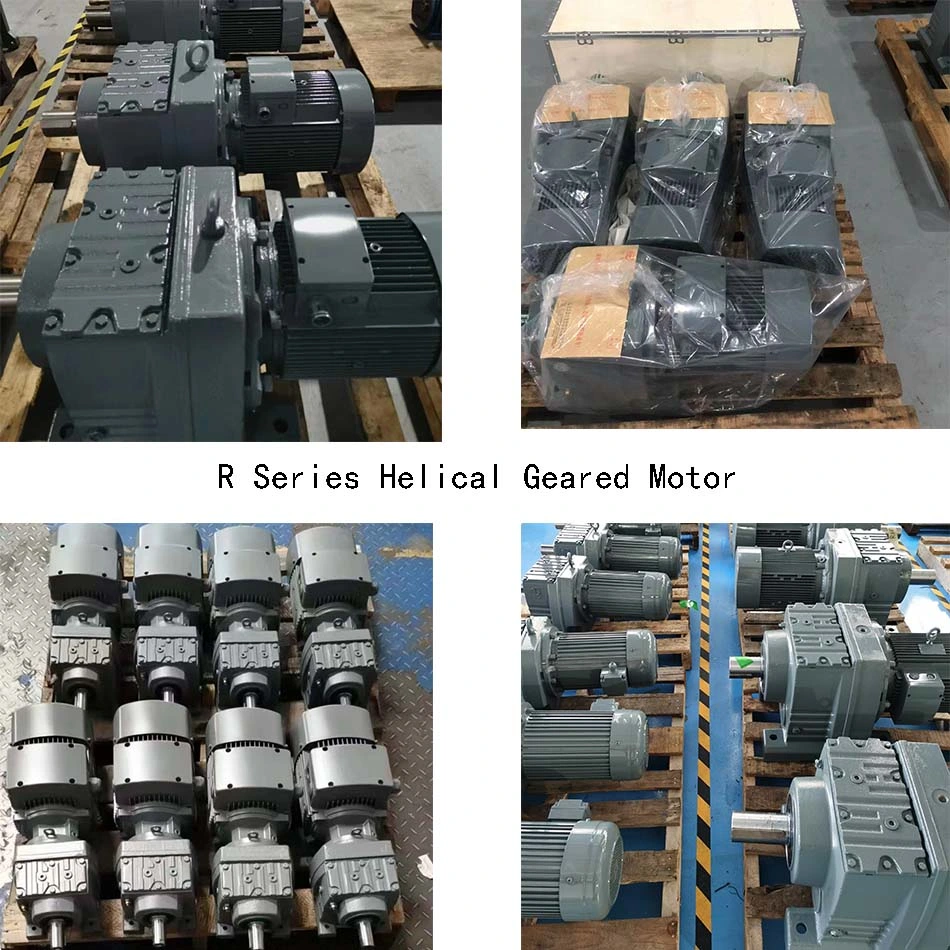 High Quality R Series Reducer Helical Reducer Bevel Gear Helical R Series Gear Speed Reducer Gear Box Transmission